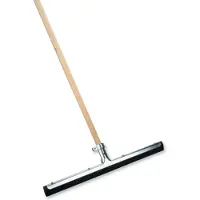 Buemag Vloertrekker/waterbezem - metaal/rubber - breedte kop 45 cm - steel hout 130 cm - Douche vloer trekker