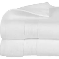 Atmosphera Badhanddoek Towelmaster - 4x - ivoor wit - luxe - 70 x 130 cm - katoen - 450 grams - badkamer handdoek
