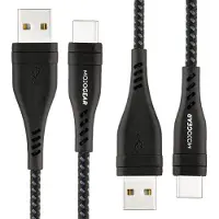 MOJOGEAR 2x MOJOGEAR USB-C naar USB kabel Extra Sterk [DUOPACK]