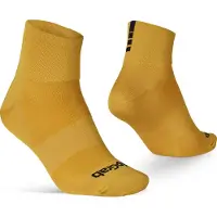 Gripgrab - Lightweight SL Korte Performance Zomer Fietssokken 1 Paar Coolmax Wielersport Sokken Low Cut - Mosterd Geel - Unisex