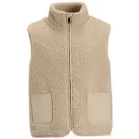 Me & My Monkey gilet Romeo beige Jongens Polyester Opstaande kraag Effen - maat 146/152