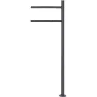 ML-Design Brievenbusstandaard Carter | staal zwart 42x120x10 cm brievenbussen | NADUVI