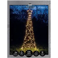 Anna's Collection Led kerstboom voor buiten 2 meter | Steady | Extra warm wit | 236 lampjes