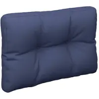 vidaXL Palletkussen 60x40x12 cm stof marineblauw