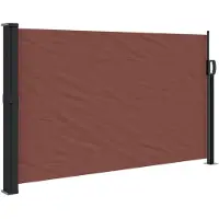 vidaXL Windscherm uittrekbaar 117x300 cm bruin