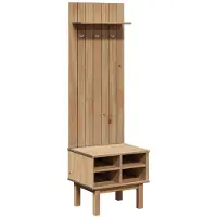 vidaXL Garderobe voor de hal OTTA, 50x40x160 cm, massief grenenhout