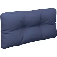 vidaXL Palletkussen 120x40x12 cm stof marineblauw