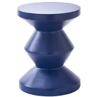 Pols Potten Bijzettafel Zig Zag Dark Blue