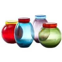 Pols Potten Voorraadpot Bloated Mix Multi (Set van 4)
