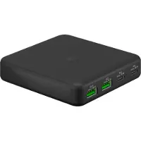 Goobay thuislader met 2 USB-C PD en 2 USB-A QC poorten - GaN - 65W / zwart