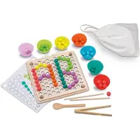 Cayro Beads And Clip Montessori Educational Toy Veelkleurig Kinderen