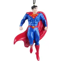 Disney Kerst Ornament DC Superman Blauw 7 X 4 X 10 Cm