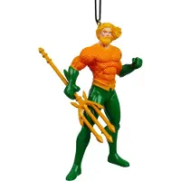 Warner bros Kerst Ornament DC Acquaman Groen 7 X 4 X 10 Cm