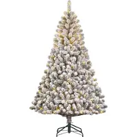 Black Box Kunstkerstboom Charlton Besneeuwd Met 400 Lampjes Warm Wit D 135 H 230 Cm