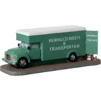 Intratuin Kerstdorpminiatuur Verhuiswagen 26,5 X 12 X 10 Cm