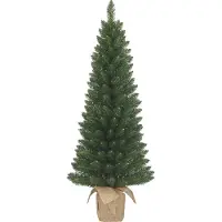 Black Box Trees Gerlos Kunstkerstboom in Jute - Kunst Kerstboom H90 x Ø41 cm - Groen