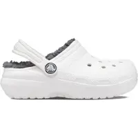 Crocs Klomp Toddler Classic Lined Clog White Grey-Schoenmaat 27 - 28