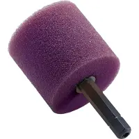 Flex - PZ-V 35 HEX - Polishing Sponge Round for PXE80 - Purple - Medium