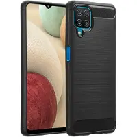 IMoshion Brushed Backcover voor de Samsung Galaxy A12 - Zwart