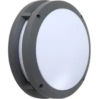 LINDBY Buitenverlichting , Liren, dimbare, Grijs, Balkon, Aluminium, Modern