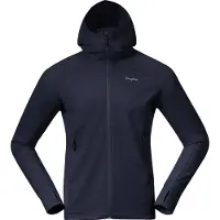 Bergans Vest Men Rabot Merino Tech Midlayer Hoodie Navy Blue-XXL