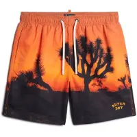 Superdry Zwemshorts oranje / zwart