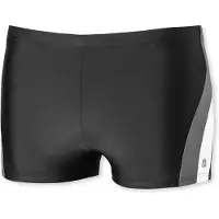 Schiesser Zwembroek 'Nautical Active' grijs / zwart / wit