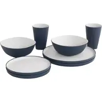 Outwell - Gala Geschirrr-Set 2 Personen - Bestekset grijs/blauw