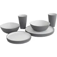 Outwell - Gala Geschirrr-Set 2 Personen - Bestekset grijs