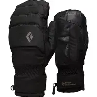 Black Diamond - Skihandschoenen - Mission MX Mitts Black voor Unisex - Maat S - Zwart