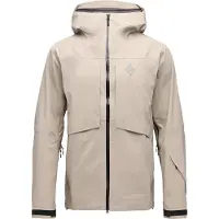 Black Diamond - Ski jassen - M Factor Shell Moonstone voor Heren - Maat XL - Beige