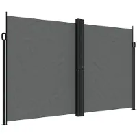vidaXL Windscherm uittrekbaar 200x1000 cm antracietkleurig
