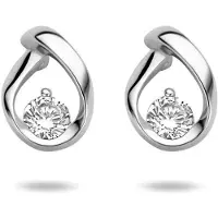 The Jewelry Collection Zilver Gerhodineerde Oorknoppen zirkonia 1333721