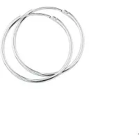 The Jewelry Collection Zilveren oorringen ronde buis 1001450