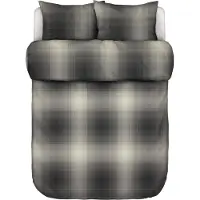 Marc O'Polo Dekbedovertrek Phia Black Flanel-240 x 200 / 220 cm | Lits-Jumeaux