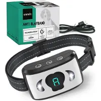 Animigo Anti Blafband voor honden - zonder schokken - Met ultrasoon geluid en trillingen - Oplaadbaar