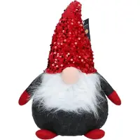 Arti Casa Kerst Kabouter - Gnoom Kerstdecoratie - Gnome 18x36 cm - Kerst Gnome met Glitters - Kerstversiering Gnome Kerst - Rood