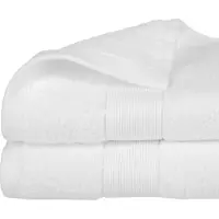 Atmosphera Badhanddoek Towelmaster - 8x - ivoor wit - luxe - 50 x 90 cm - katoen - 450 grams - badkamer handdoek