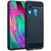 IMoshion Brushed Backcover voor de Samsung Galaxy A40 - Donkerblauw
