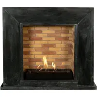 Xaralyn Bio-ethanol haard - Nero BST-SBP - zwart gepolijst natuursteen - 3 KW verwarming - haardombouw inclusief inbouwhaard - schouw