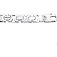 The Jewelry Collection Zilveren Collier konings plat 8 1002082 60 cm