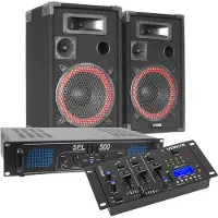 Complete Bluetooth DJ geluidsinstallatie 500W