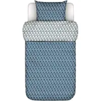 Marc O'Polo Dekbedovertrek Monogram Space Blue Satijn-140 x 200 / 220 cm | 1-Persoons