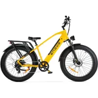 ENGWE E26 - Elektrische Fatbike incl. kettingslot - 26 inch - 250W motor - Actieradius tot 75 km - 7 versnellingen - Hydraulische schijfremmen - 768Wh accu - Geel