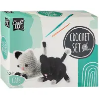 Craft ID Haakpakket Katjes - Kat Knuffel - Haakpakketten knuffels - knutselen meisjes 12 jaar creatief - Haakpakketten voor volwassenen