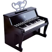 Hape Lichtgevende Piano Zwart - Kinderpiano met 25 Oplichtende Toetsen - Elektronisch Keyboard voor Kinderen vanaf 3 Jaar