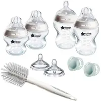 Tommee tippee Babyflesdoos - TOMMEE TIPPEE - NATURAL START - 4x babyflessen 150 ml 260 ml - Antikoliek - 2x s...