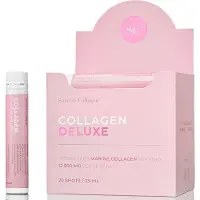 SwedishCollagen - Deluxe Marine Collageen Shots 20x - Pure Peptides - Vloeibaar - Suikervrij met Hyaluronzuur & Vitamine C - Anti aging - Anti Rimpel - Huid - Haar - Nagels