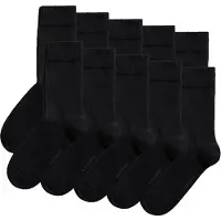 Björn Borg Sok Unisex Essential Ankle Sock Black (10-pack)-Schoenmaat 36 - 40