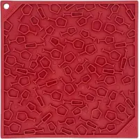 Sodapup - Lickmat Vino Design Large - rood - 20 x 20 cm - vaatwasbestendig